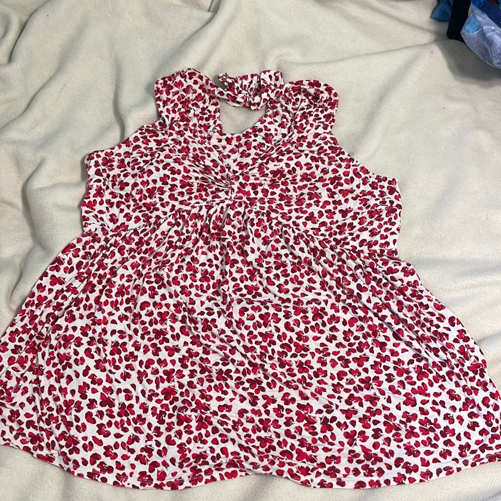 Red flowery maternity shirt XXL